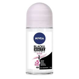 Nivea 5-In-1 Black & White Invisible Original x5 Anti Roll On 50ml For Women