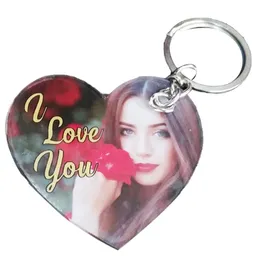 Customized Double Side Photo Key Tags With Your Lover Pic, Personalized Acrylic Photo Key Tags, Key Chain