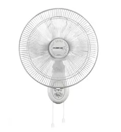 Delmege Wall Fan Without Remote 16 Inch 400mm White DF-WA-01 55W High Speed Motor 1300 RPM 3 Speed Settings 90 Degree Os