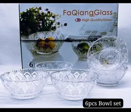 High Quality Glass Bowl 6Pcs Set