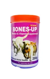 Vetgrow Bones-Up 200g Bones Up Mineral & Vitamin Supplement for Pet Dogs and Cats Pets Supplement