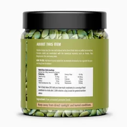 Raw Pumpkin Seeds Seeds 160g by RELISHTA | Healthy Diet, Immunity Booster and Fiber Rich Superfood