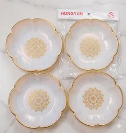 HONGYUN 4 Pcs Plastic Flower Bowl Set