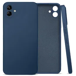 Samsung A04E Hard Silicon Cover 2MM Blue Colour, 2MM Hard Silicon Back Cover for Samsung Galaxy A04E, Durable Phone Case