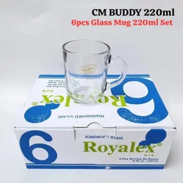 220ml 6pcs Glass Mug set