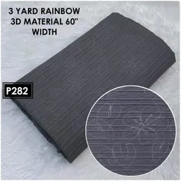 Gray Italian Embossed Fabric 3 Yards 60 Width P282, Italian Embossed Gray Fabric 60 Width 3 Yards, 3D Material 60 Gary I