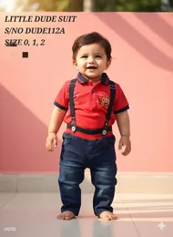 Cute Red Little Dude Baby Boy Suit, Adorable Baby Boy Red Little Dude Onesie, Casual Play Suit