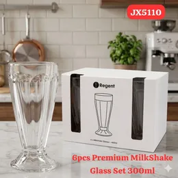 300ml 6pcs Premium MilkShake Glass Set
