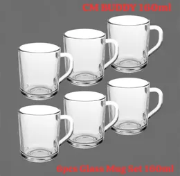 160ml 6pcs Glass Mug Set