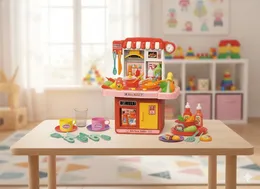 1 Set Childrenâs Kitchen Toy â Realistic utensils and simulation accessories designed for educational cooking play