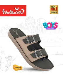 Walkaroo Women's Dual-Tone Buckle Sandals