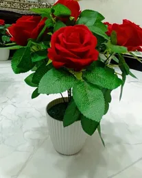 Artificial Potted Rose Plant
