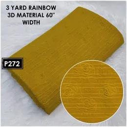 Yellow Italian Embossed Fabric 3 Yards 60" Width P272, Italian Embossed Yellow Fabric 60" Width 3 Yards, 3D Material 60"