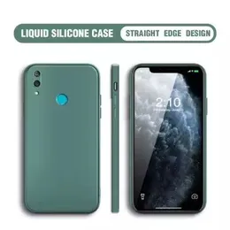 Huawei Y7 pro 2019 soft matte liquid silicone Case Back Cover for Huawei Y7 pro 2019 - Green