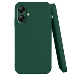 Samsung A04E Hard Silicon Cover 2MM Green Colour, 2MM Hard Silicon Back Cover for Samsung Galaxy A04E, Durable Phone Cas