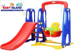 RBW TOYS Toddler Freestanding Slides Multi-Function Slide and Swing Playset Plastic Toy