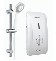 Delmege Hot Water Shower white color 5.5kW DWHB5.5N Black Instant Non-Pump Heater Stepless Electronic Temperature Contro