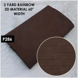 Brown Italian Embossed Fabric 3 Yards 60" Width P286, Italian Embossed Brown Fabric 60" Width 3 Yards, 3D Material 60" B