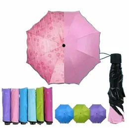 High quality imported clothing material Magic umbrella for men and women| Umbrella gives flower pattern when umbrella we