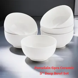 6pcs Ceramic 5” Deep Bowl Set