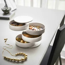 Portable Rotating 4 Layer Jewelry Storage Box