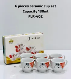 180 ml ceramic cups 6pcs