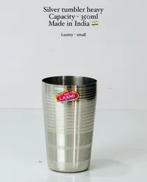 6 pieces silver tumbler set heavy indian quality