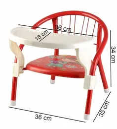 Steel Feeding Chair 550 | Portable, Stackable, Lightweight Chair with Food tray