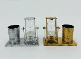 vintage-style metallic pen holders