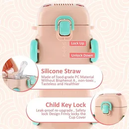 Kids Bus Water Bottle with Straw – Fun & Portable Travel Sipper for Boys & Girls
