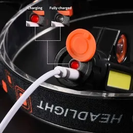 Portable Mini Flashlight Q5+COB Led Head lamp