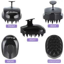 2pcs Scalp Massager Shampoo Brush – Non-Electric, Fragrance-Free Silicone Brush for Hair Growth Support and Relaxing Sca