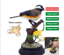 Sensor Shirping Bird  Home Deco