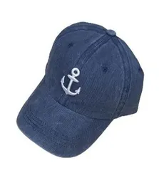 Cotton China washcaps Embroding Cap Dark Blue