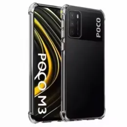 Poco M3 Shockproof Clear Transparent Back Cover for Poco M3