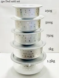 5 Pcs Aluminium Cookware Set – Satti/Pot Set (1.5 kg, 1 kg, 750 g, 500 g, 250 g)