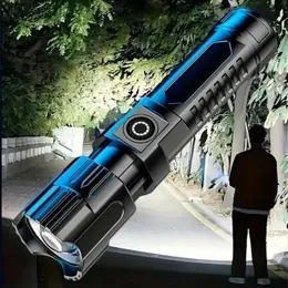 COB flashlight Portable USB rechargeable LED Touch High power led flashlights