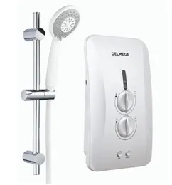 Delmege Hot Water Shower 5.5kW DWHA5.5B Black Instant Heater With Integrated Booster Pump Stepless Electronic Temperatur