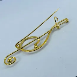 ESH Gold Plated Stylish Music Theme Kandiyan Saree Brooch / Saree Pin for Women