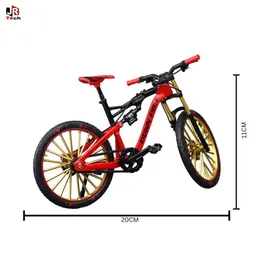 Miniature Alloy Mountain Bike Model - 1:10 Scale Downhill Style Bicycle Toy