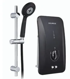 Delmege Hot Water Shower black colour 3.5kW DWHB3.5N Black Instant Heater Non-Booster Pump Stepless Electronic Temperatu