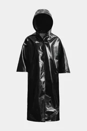 Human Black Rain Coat