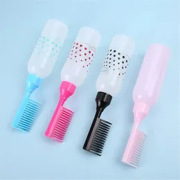Hair Oil Applicator Bottle with Root Comb for Easy Scalp Oiling