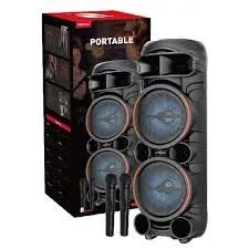 KTS-2058 Partybox Bluetooth Speaker with Dual Wireless Mic