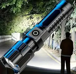 COB flashlight Portable USB rechargeable LED Heads Torches High power led flashlights