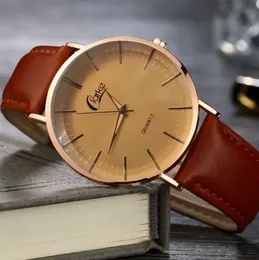 Clarke Slim Watch Luxury Business Men Watches Men Gold Black Watch Ultra Thin Mens Watches Leather Quartz Watch Man Wris