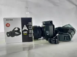 AIKO - 1w Weatherproof Rechargeable Head Mounted Flashlight LED Torch Lamp - AS-665