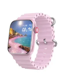 Modio MW16 Mini Smartwatch 2 Pair Strap Fitness Tracker Full Touch Display