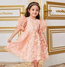 Young Girls Dress with Bow Decor (Size - 6-7 Years)