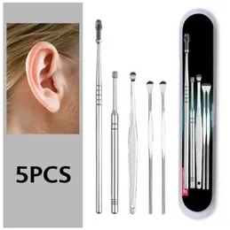 Ear cleaner earpick / 5pc ear cleaning kit of metal